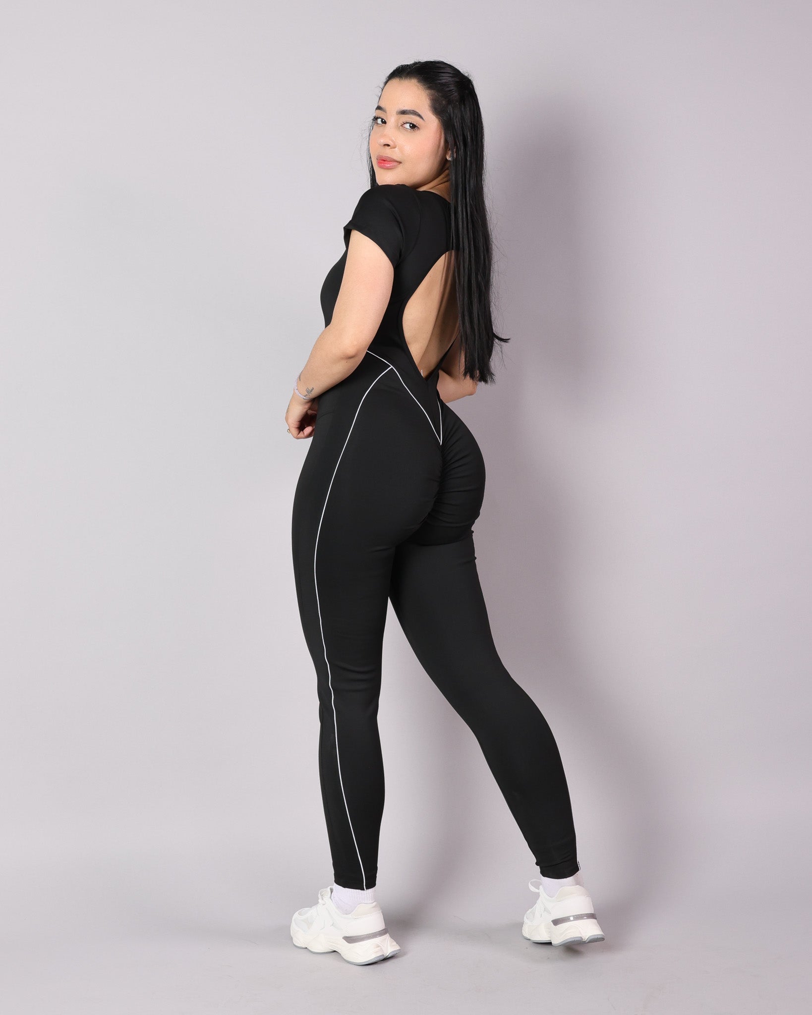 Enterizo Largo V-Back Elegance
