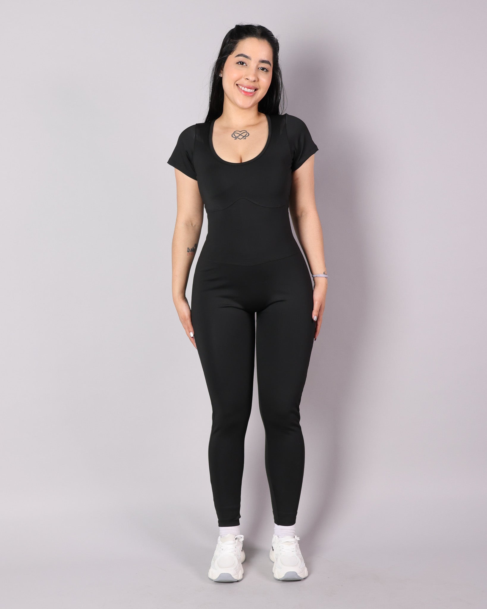 Enterizo Largo V-Back Elegance