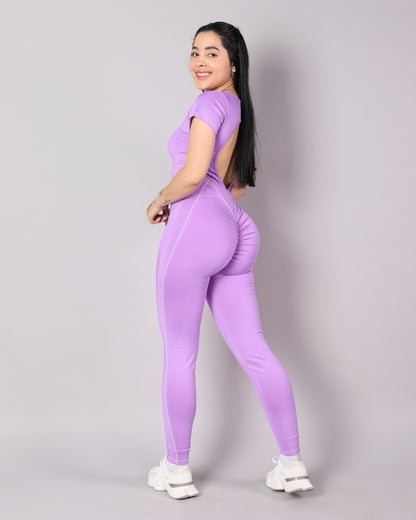 Enterizo Largo V-Back Elegance