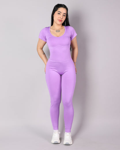 Enterizo Largo V-Back Elegance