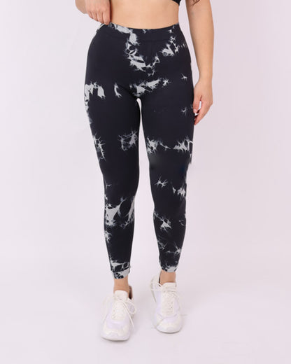 Calza Deportiva Mujer Push up Tie dye Corte en V - HY212