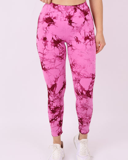 Calza Deportiva Mujer Push up Tie dye Corte en V - HY212