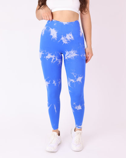 Calza Mujer Deportiva Push Up con Bolsillo tie dye - HY08