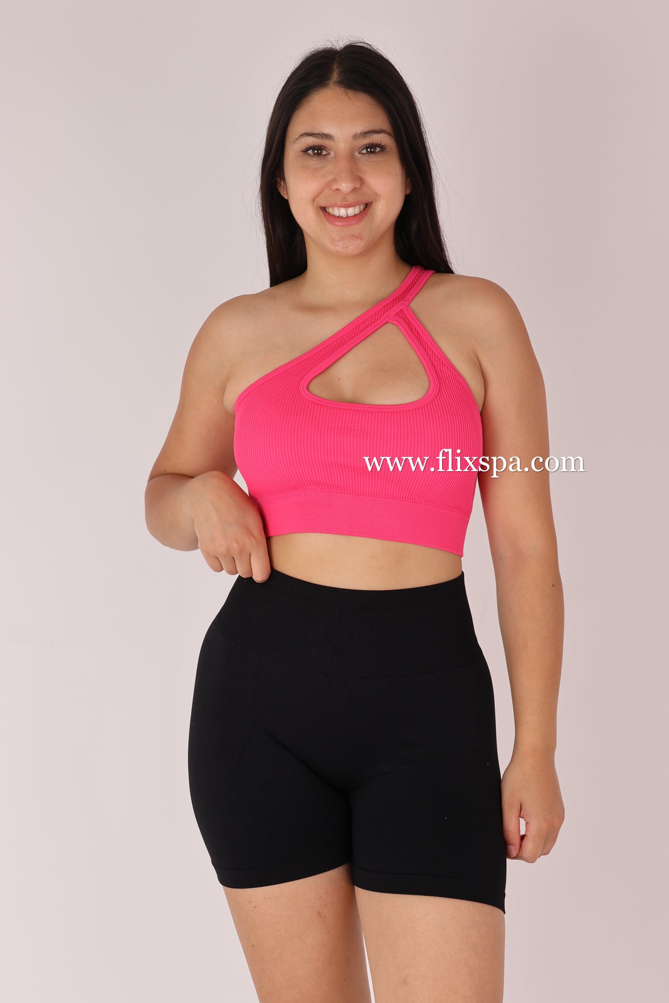 Peto Top deportivo cruzado con escote asimetrico - YJ183