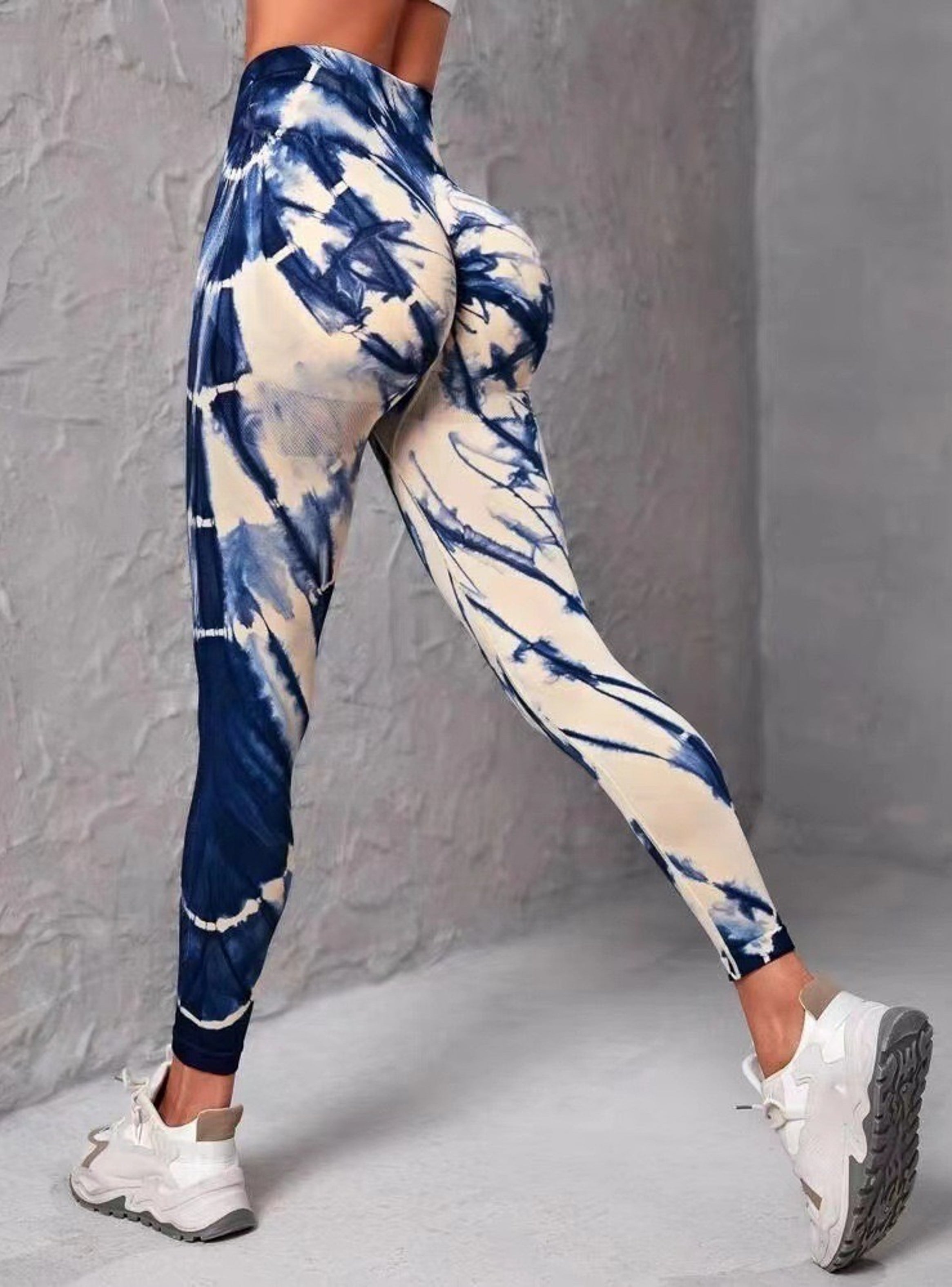 Leggins Calzas Deportivas Manchada Push Up