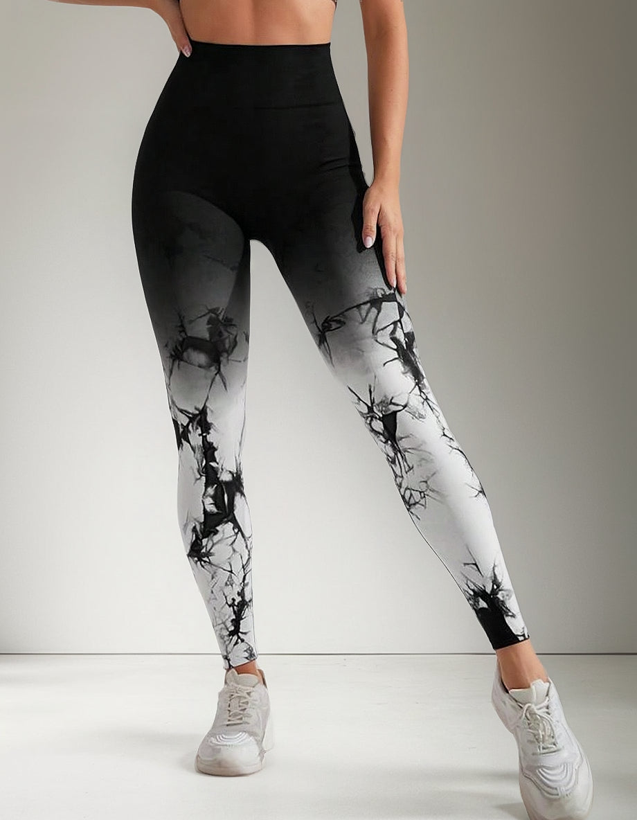 Leggings De Yoga Sin Costuras Con Estampado - Nk010