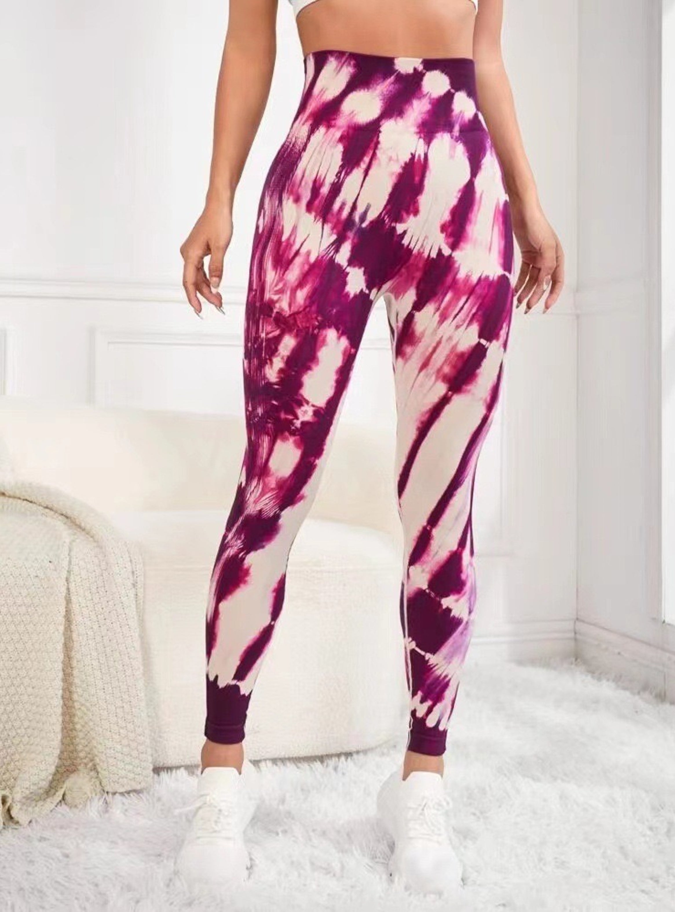 Leggins Calzas Deportivas Manchada Push Up