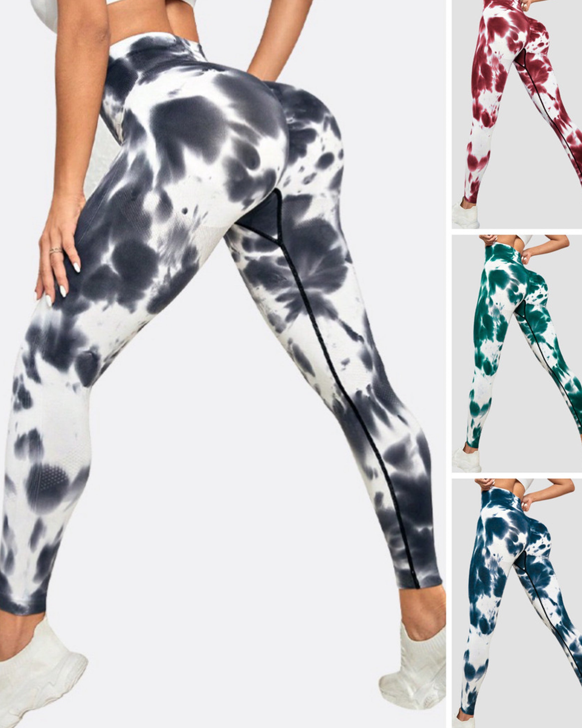 Pack 4 Calzas Deportiva Sin Costura Con Efecto Push Up