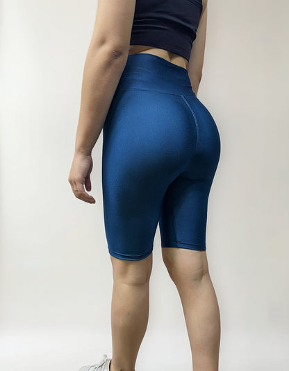 Calza Corta Biker Tiro Alto Lycra Dupont Elasticada Nacional