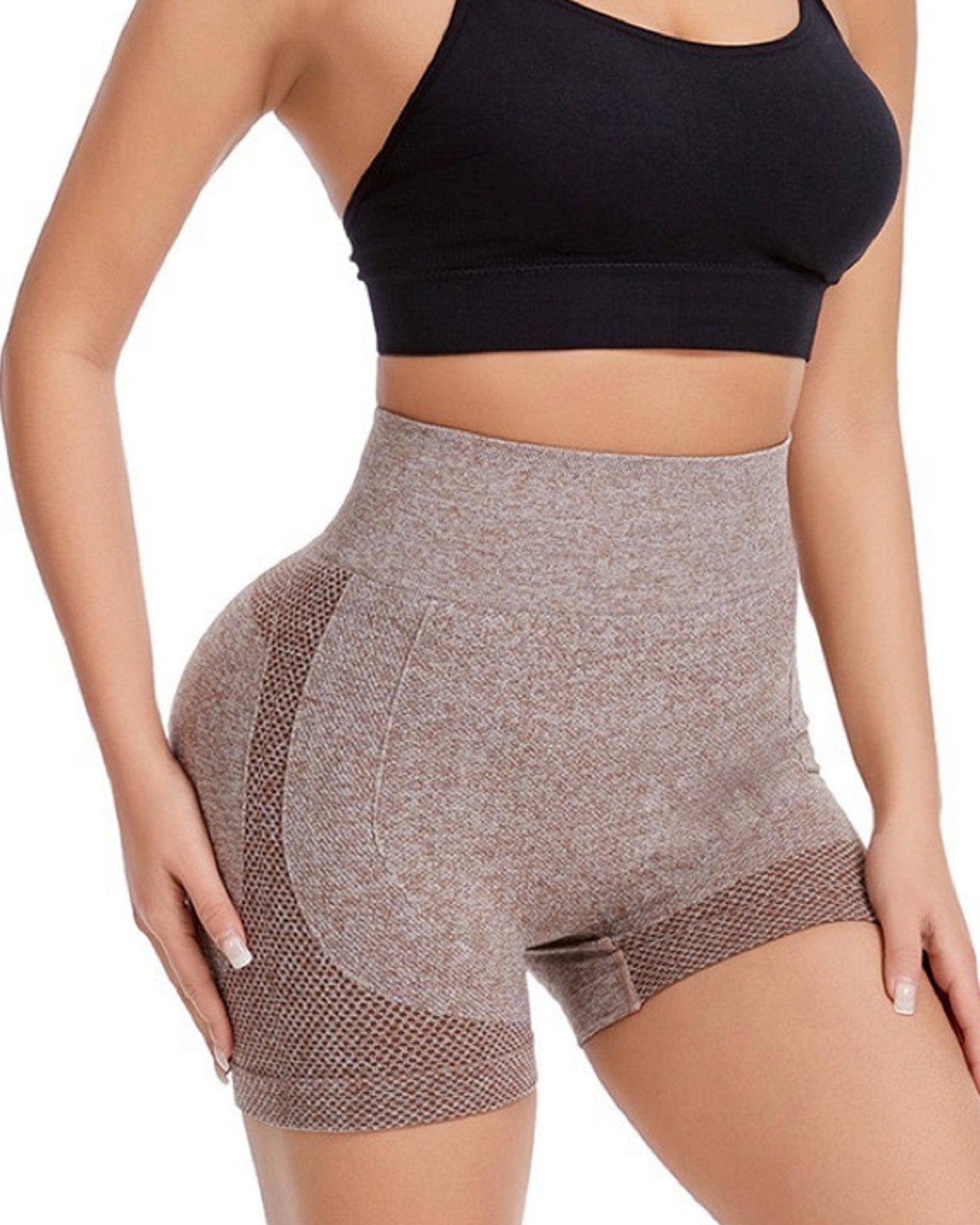 Short Mujer Calza Corta Push Up Deportiva Yoga - 87074