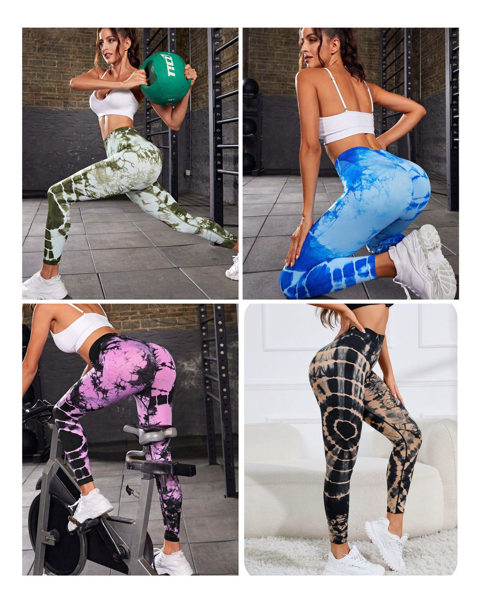 Pack 4 Calzas Deportiva Sin Costura Con Efecto Push Up