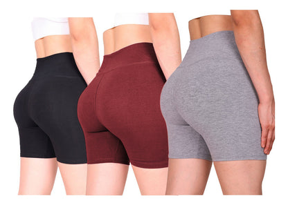 Pack 3 Unidades Short Mujer - Calza Corta / Algodón Nacional