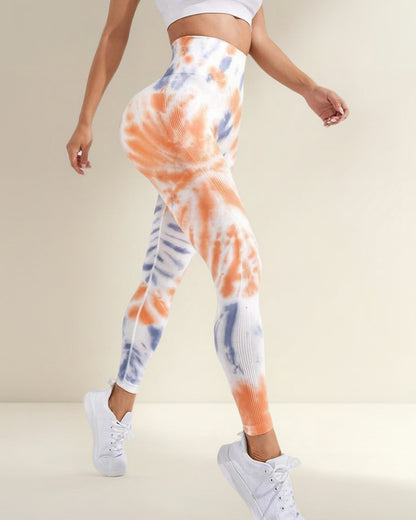 Leggings Calzas Deportivas Manchada Push Up An007