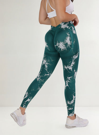 Calza Deportiva Leggins Leggings Pretina En V Doble Push Up