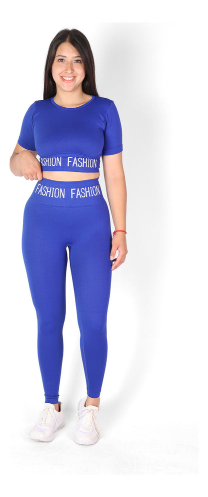 Conjunto Largo Gym Deportiva Polera Y Calza Push Up - Hy11