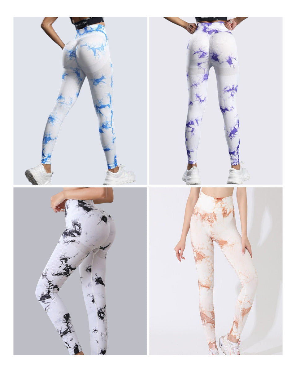 Pack 4 Calzas Deportiva Sin Costura Con Efecto Push Up