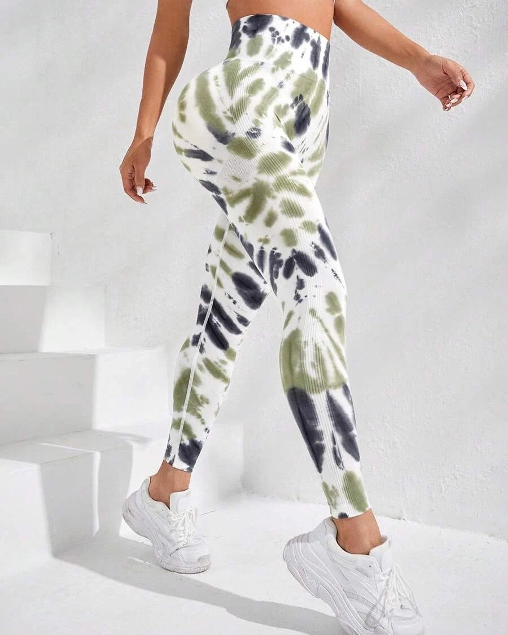 Leggings Calzas Deportivas Manchada Push Up An007