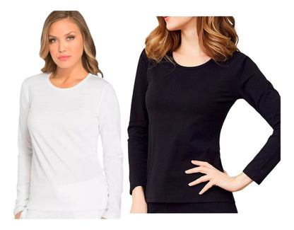Pack 6 Camiseta De Mujer Primera Capa - Fibra De Bambú 100%
