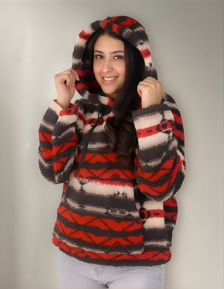 Poleron De Polar Etnico Mujer - 16077