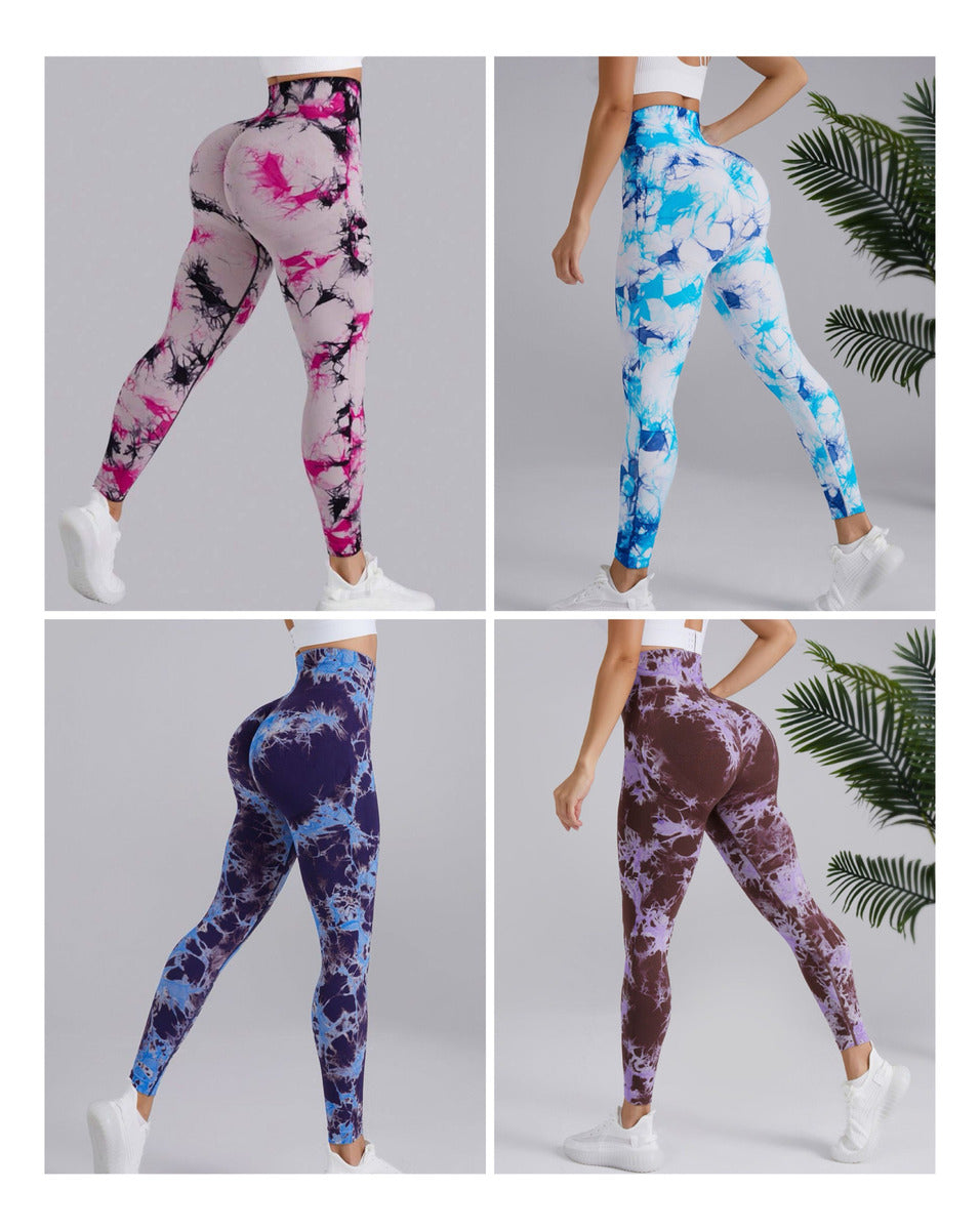 Pack 4 Calzas Deportiva Sin Costura Con Efecto Push Up