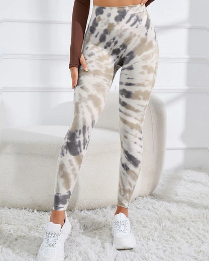 Leggings Calzas Deportivas Manchada Push Up An007