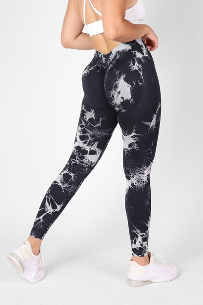 Calza Deportiva Leggins Leggings Pretina En V Doble Push Up
