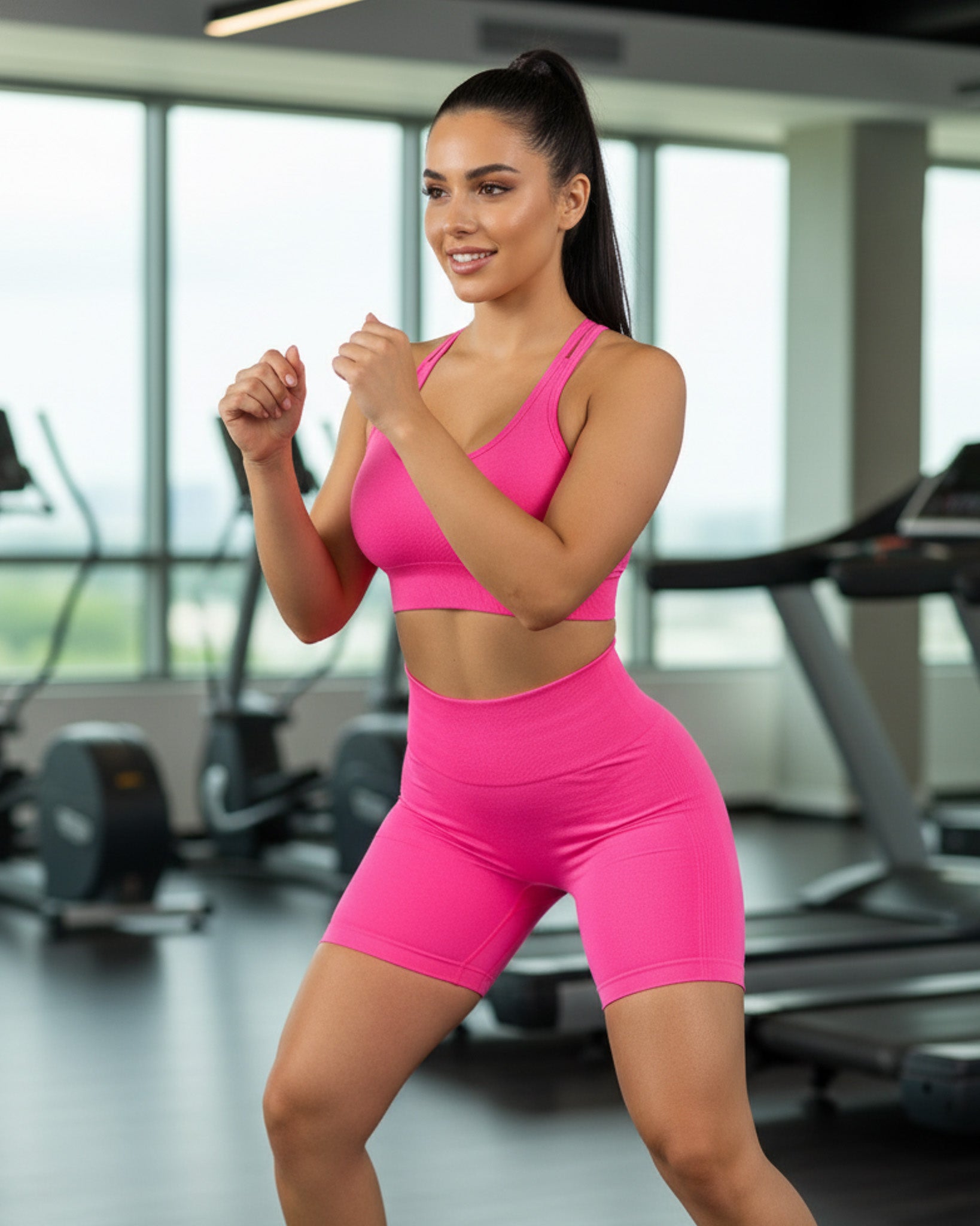 Conjunto Peto Tirantes Cruzados y Short Push up - YJ139