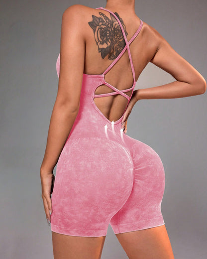 Enterito Deportivo Push Up Prelavado - Tiras Cruzadas BX112