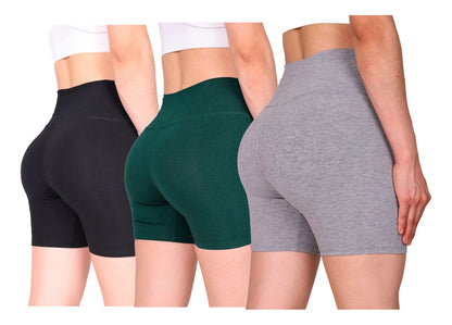 Pack 3 Unidades Short Mujer - Calza Corta / Algodón Nacional