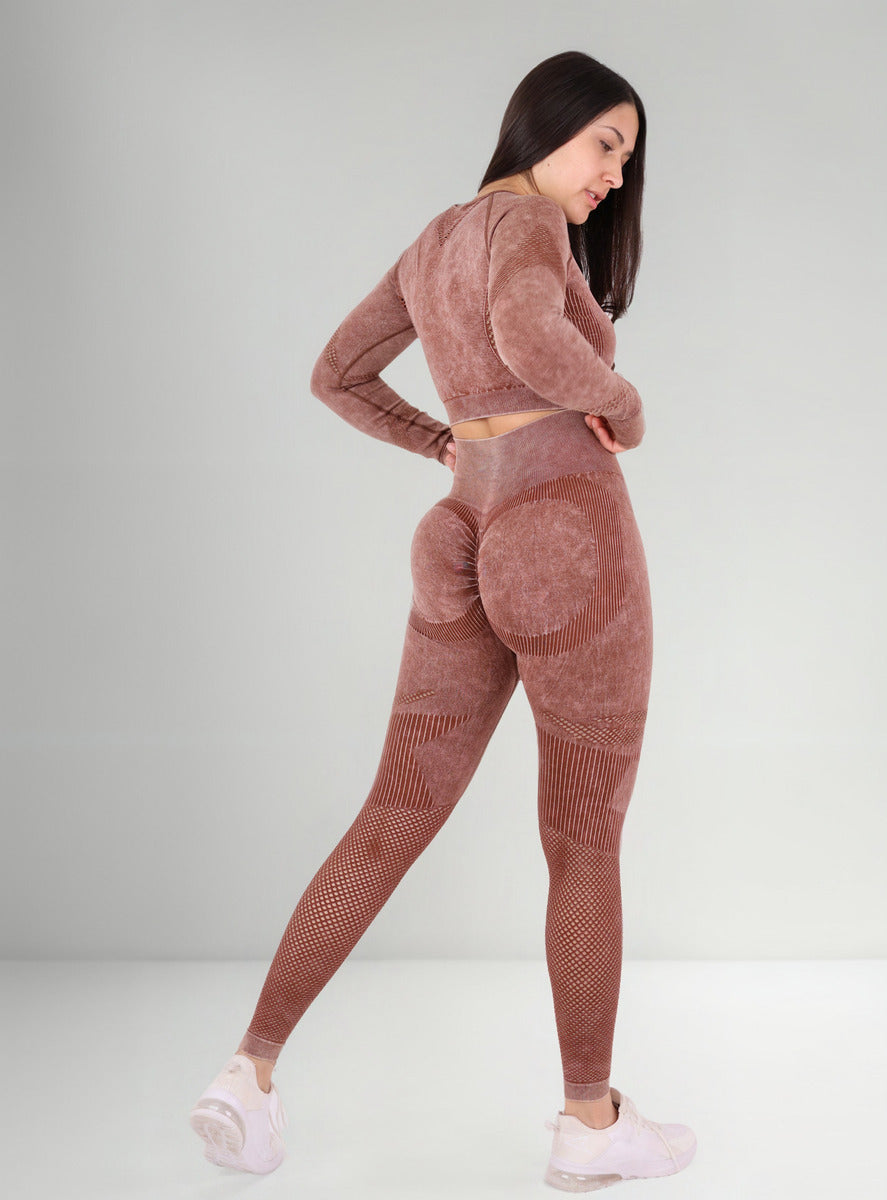 Conjunto Deportivo Pre Lavado Fitness Yoga Mujer Premium