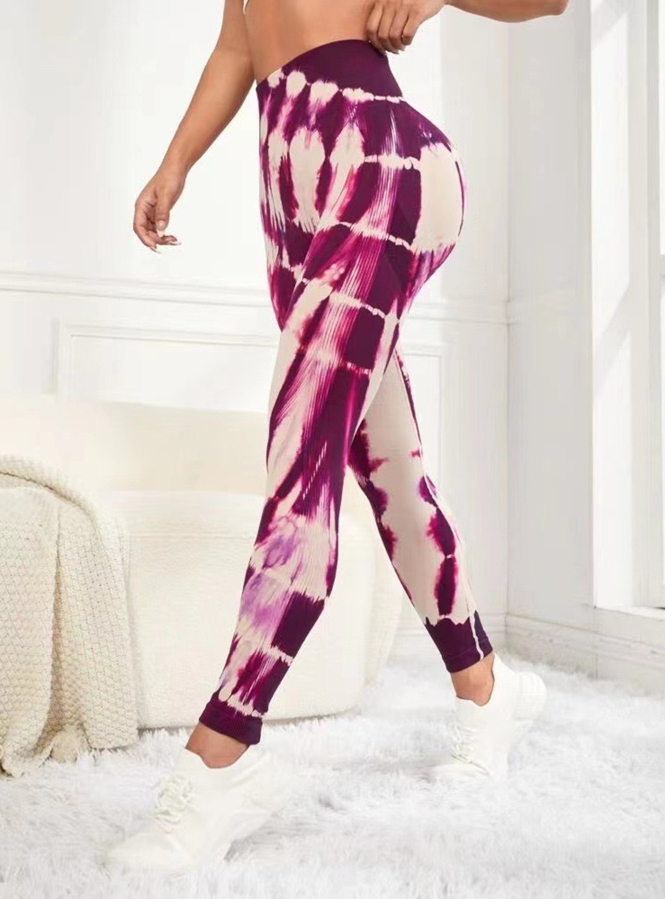 Leggins Calzas Deportivas Manchada Push Up