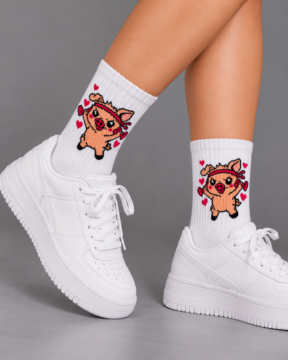 Calcetines Deportivos Cerdito Power - MD28