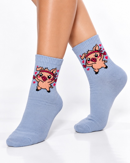 Calcetines Deportivos Cerdito Power - MD28