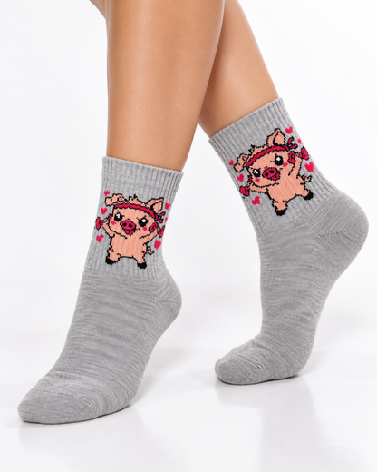 Calcetines Deportivos Cerdito Power - MD28