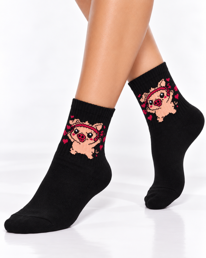 Calcetines Deportivos Cerdito Power - MD28