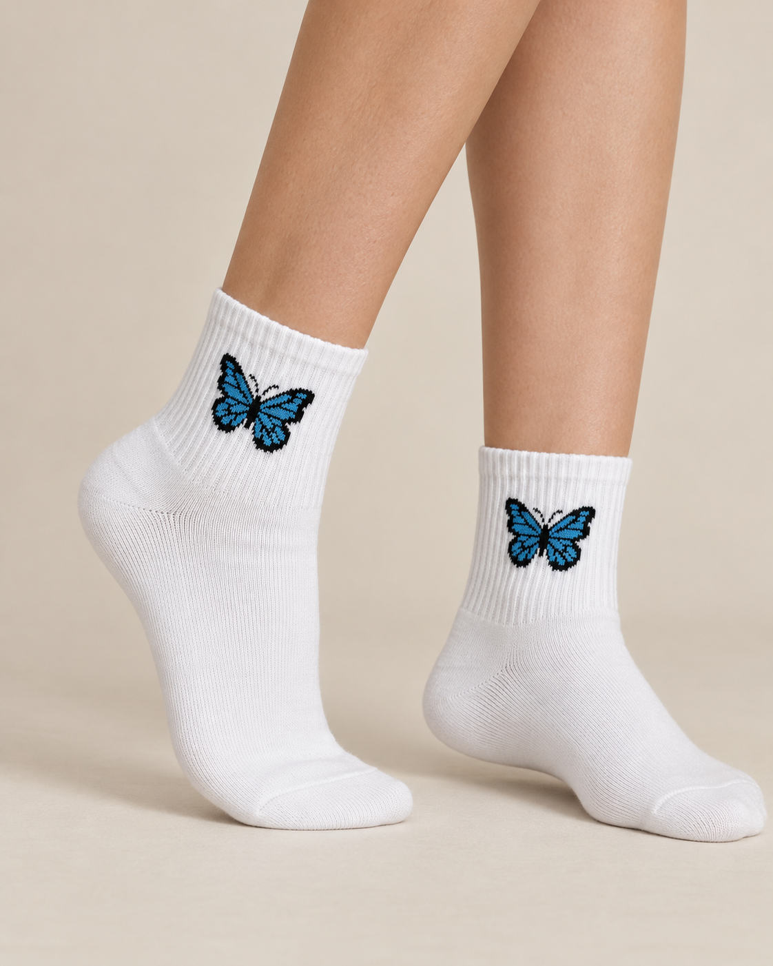 Calcetines Deportivos Gym Mariposas - MD35