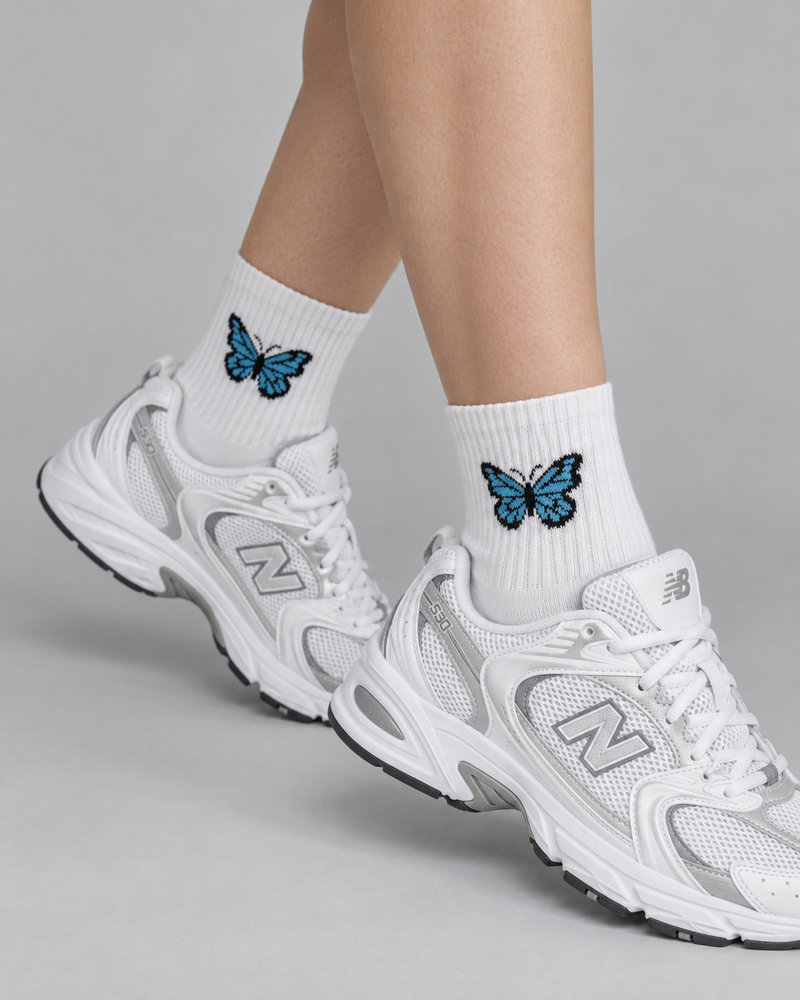 Calcetines Deportivos Gym Mariposas - MD35