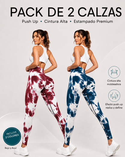 Pack 2 Calzas Push Up 100% Calidad Premium