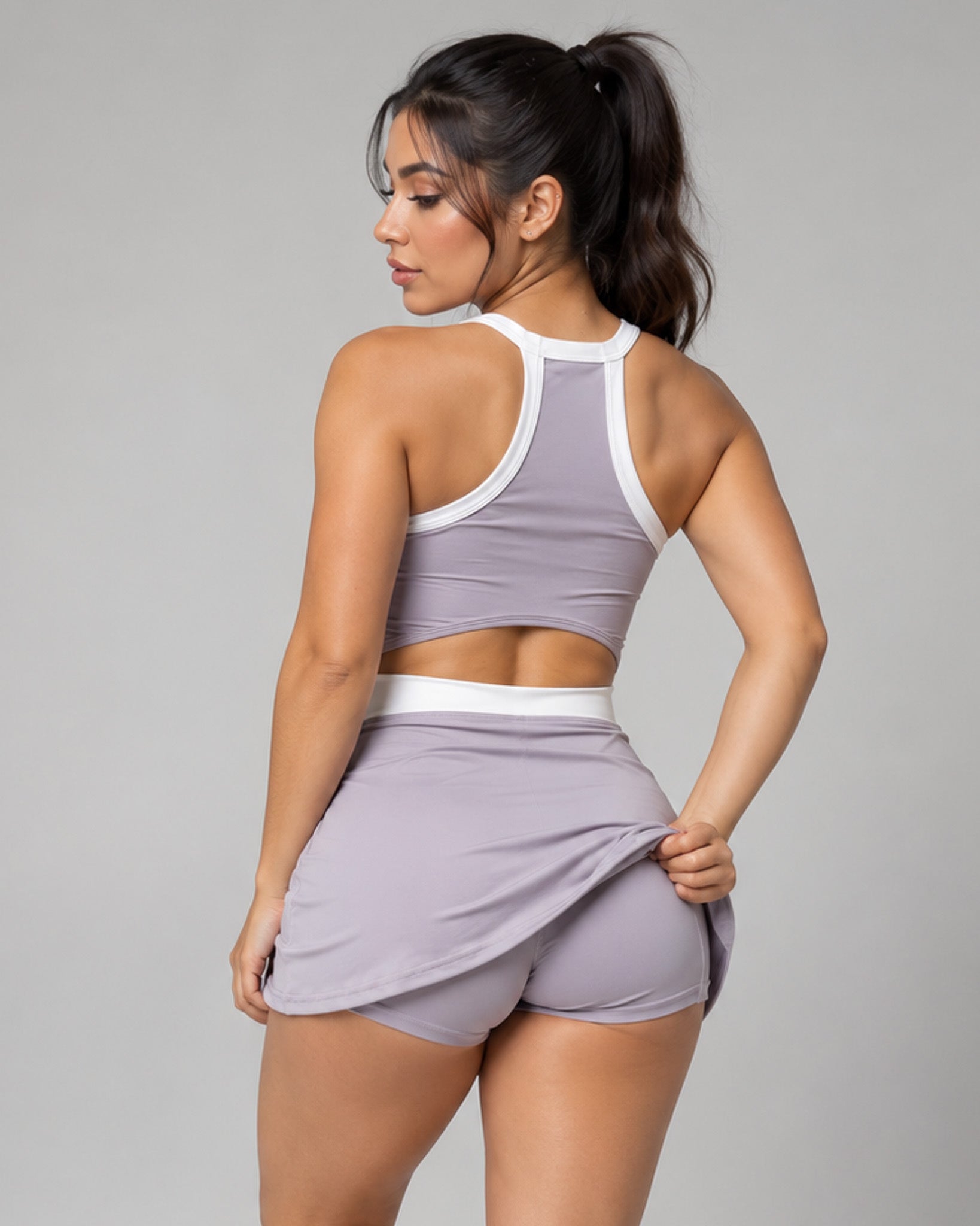 Vestido Deportivo Mujer Con Short Integrado Enterizo Pádel - LQ1029