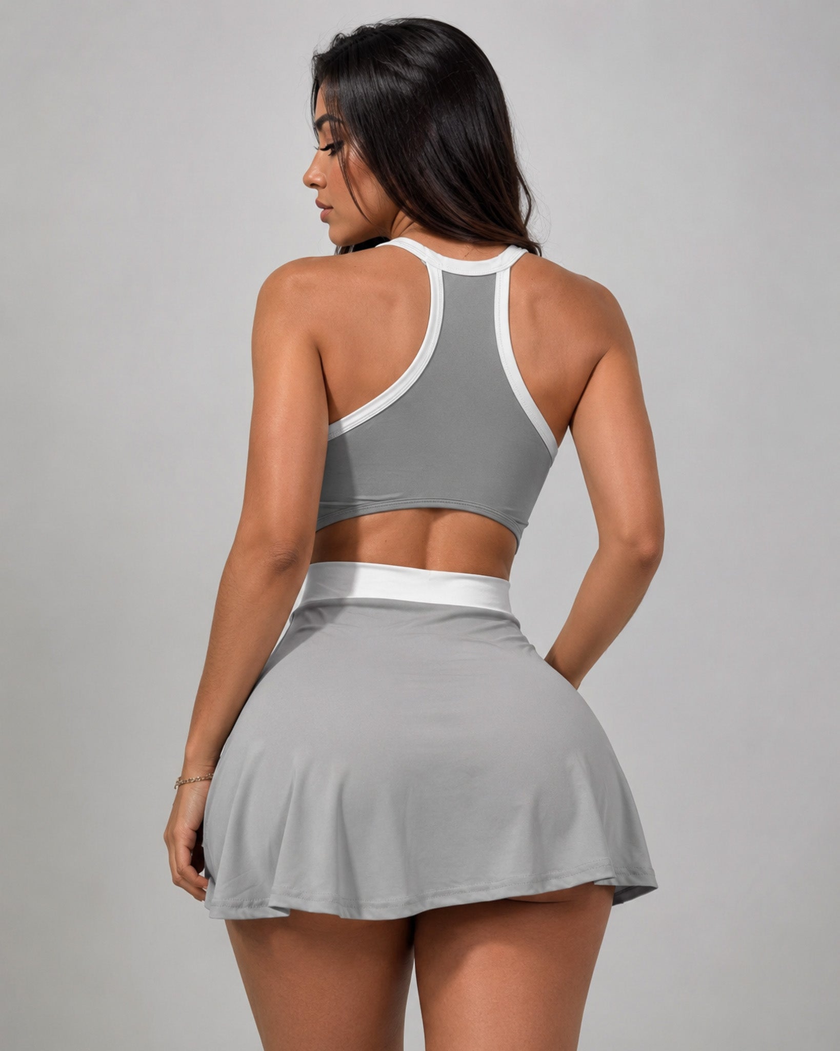 Vestido Deportivo Mujer Con Short Integrado Enterizo Pádel - LQ1029