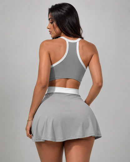 Vestido Deportivo Mujer Con Short Integrado Enterizo Pádel - LQ1029