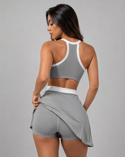 Vestido Deportivo Mujer Con Short Integrado Enterizo Pádel - LQ1029