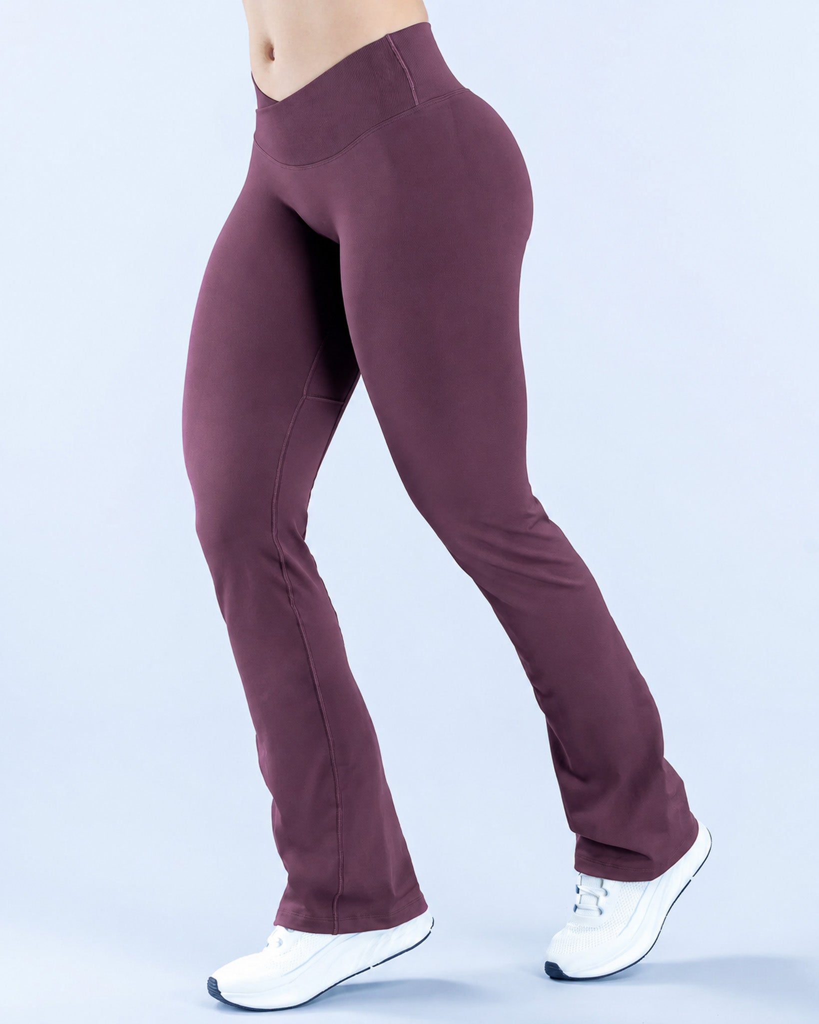 Calza Flare Mujer Vision Cintura V Acampanada Deportiva - FX07