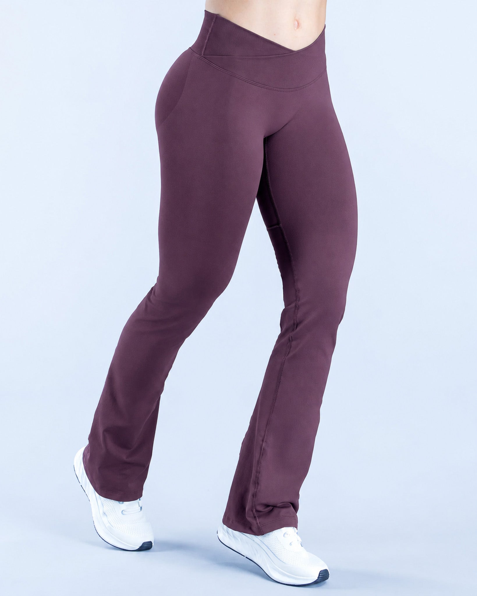 Calza Flare Mujer Vision Cintura V Acampanada Deportiva - FX07