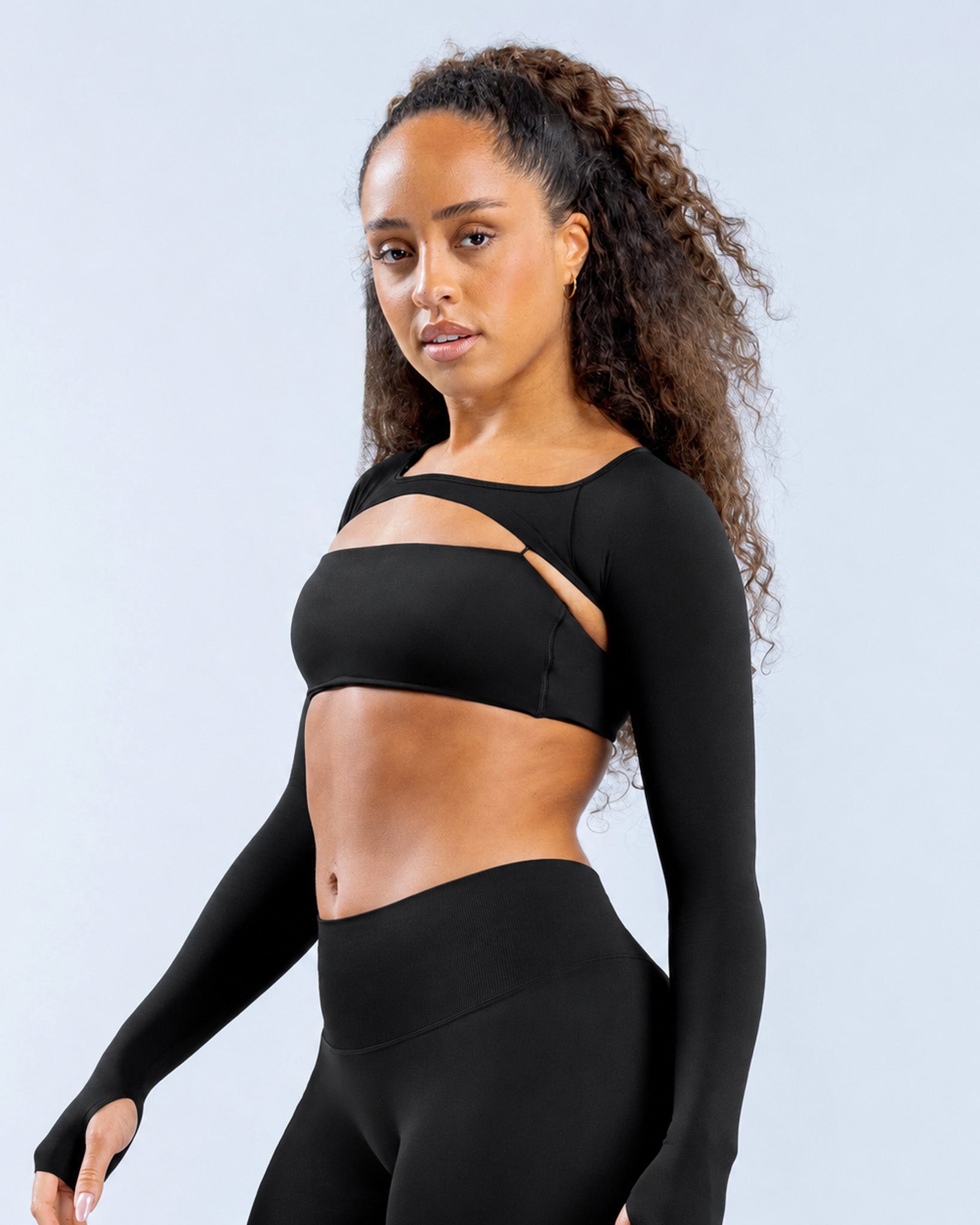 Bolero Deportivo Mujer Defy Corte Frontal Manga Larga - FX09
