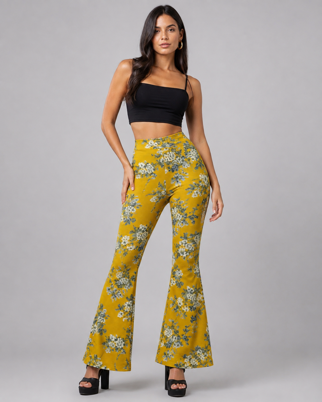 Pantalon Pata De Elefante Flare Confección Nacional