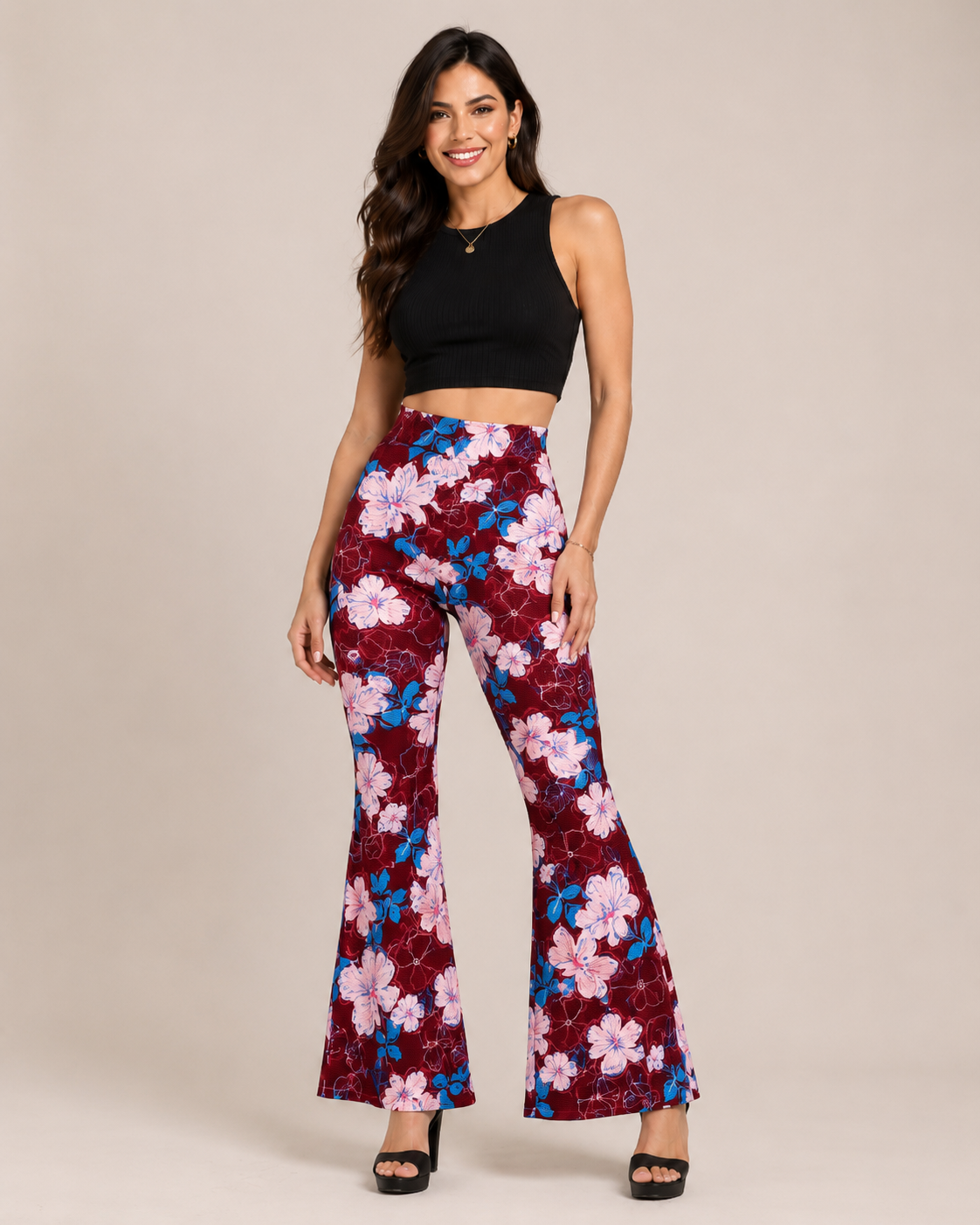 Pantalon Pata De Elefante Flare Confección Nacional