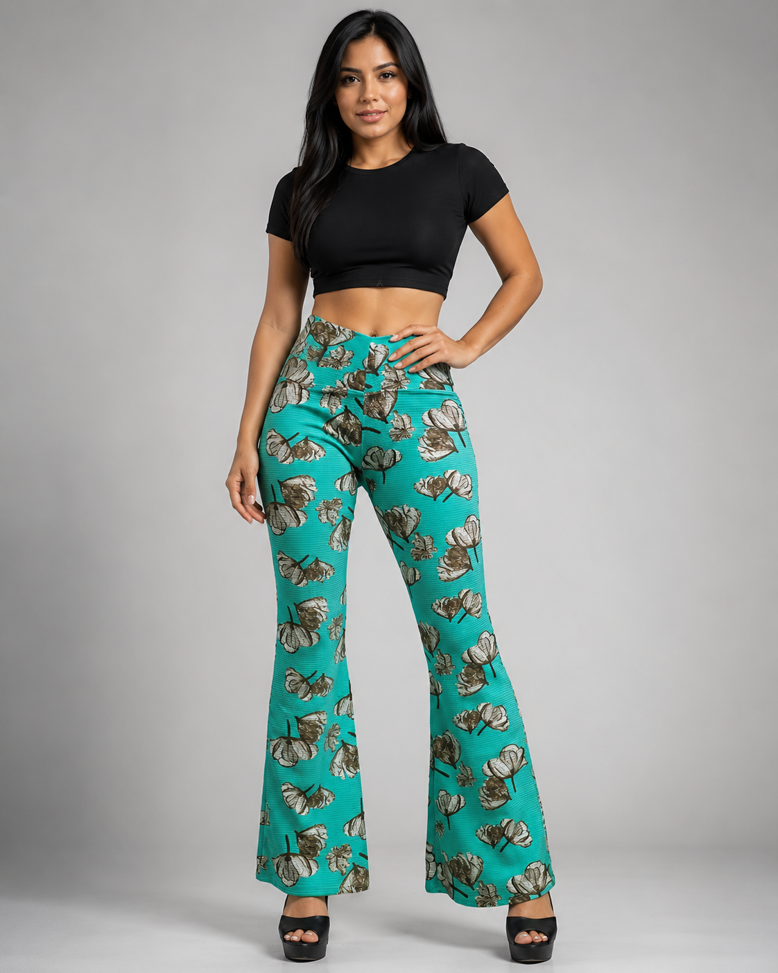 Pantalon Pata De Elefante Flare Confección Nacional
