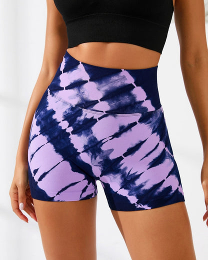 Short Deportivo Push Up Diseño Manchado - Alta Calidad