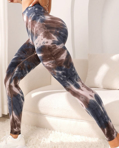 Leggings Calzas Deportivas Manchada Push Up An007